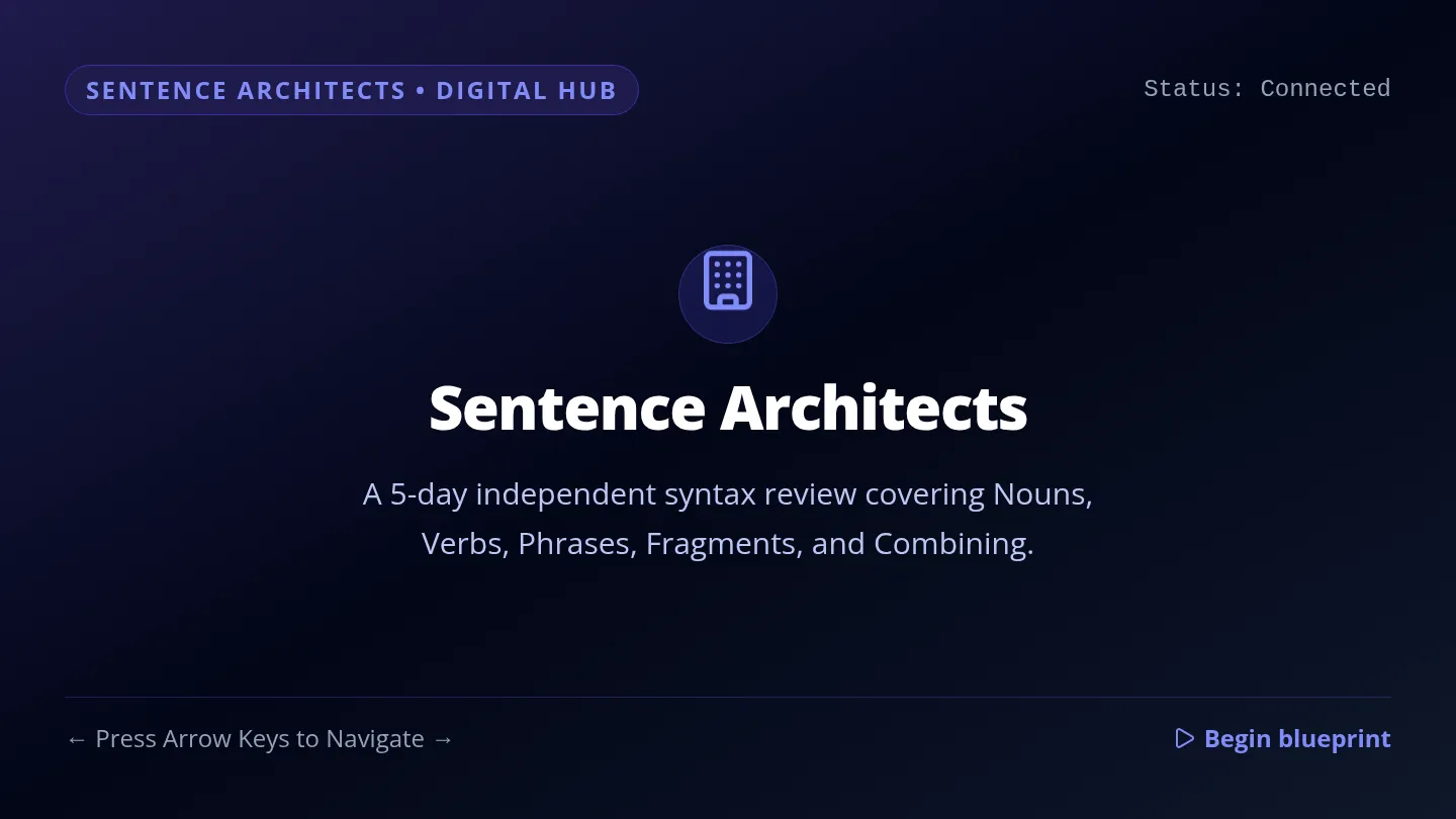 Sentence Architects Slides