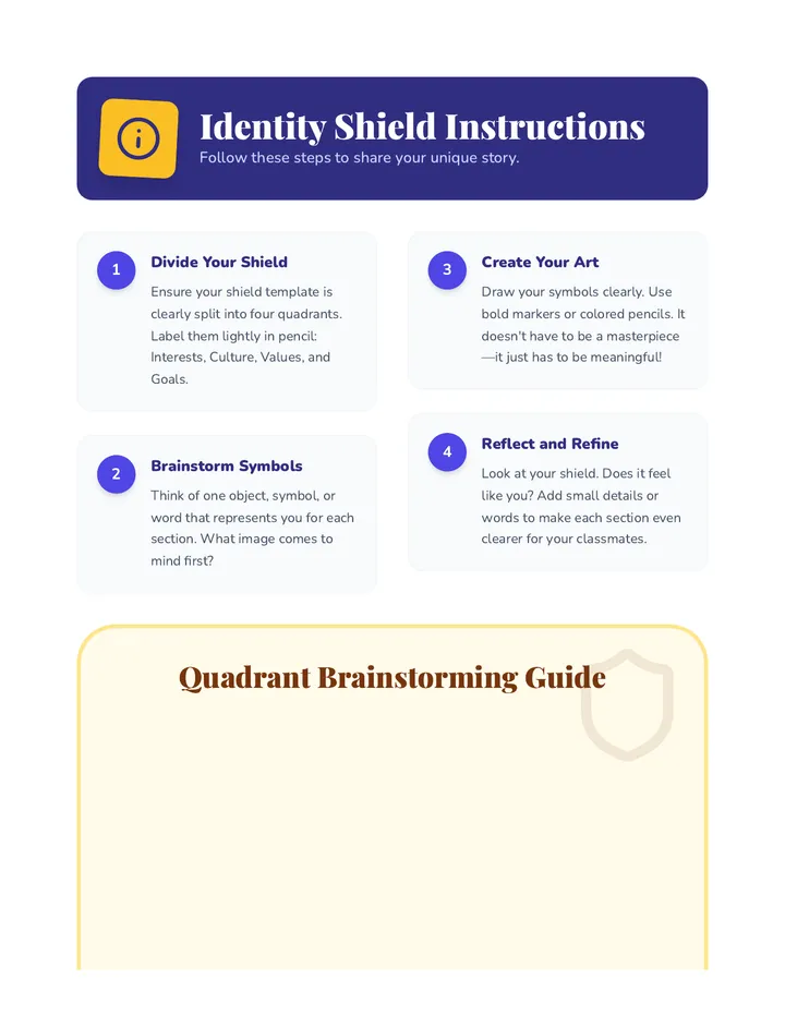 Identity Shield Instructions Handout