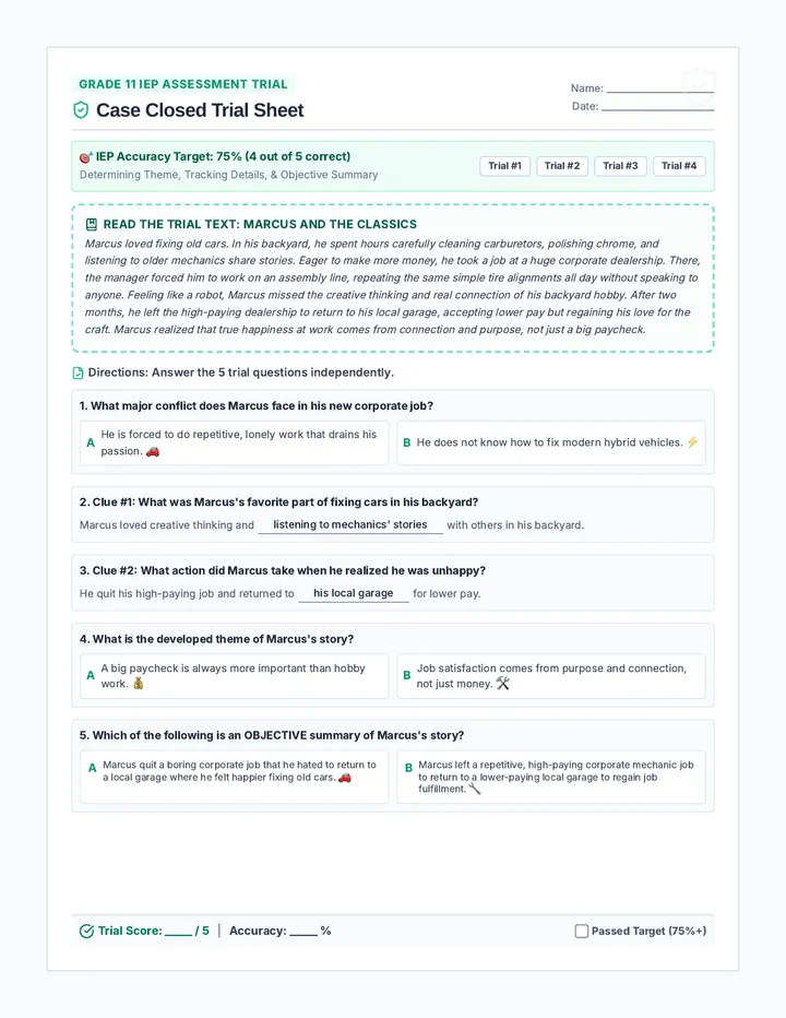 Trial Tracker Assessment