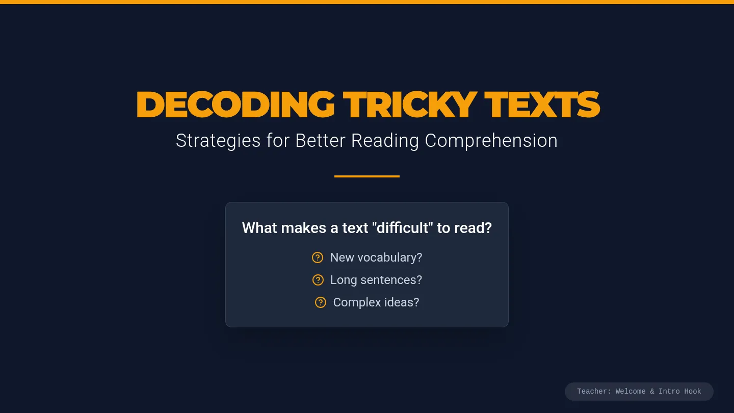 Active Reading Strategies Slides