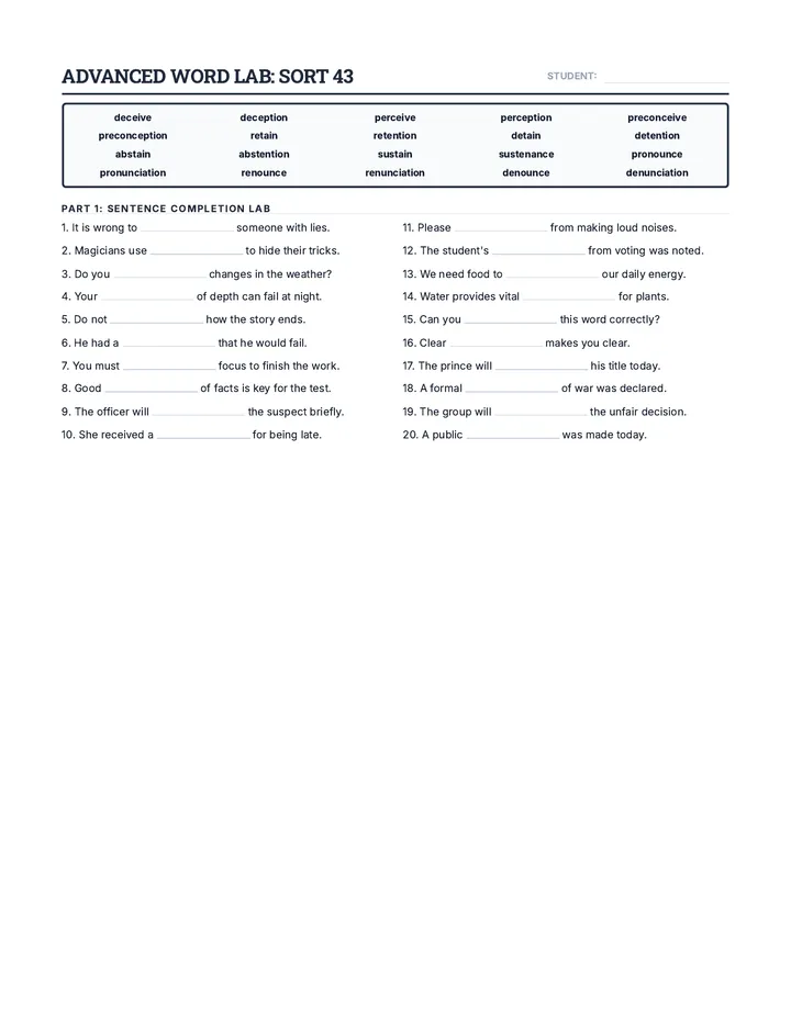 Spelling Shifts Worksheet