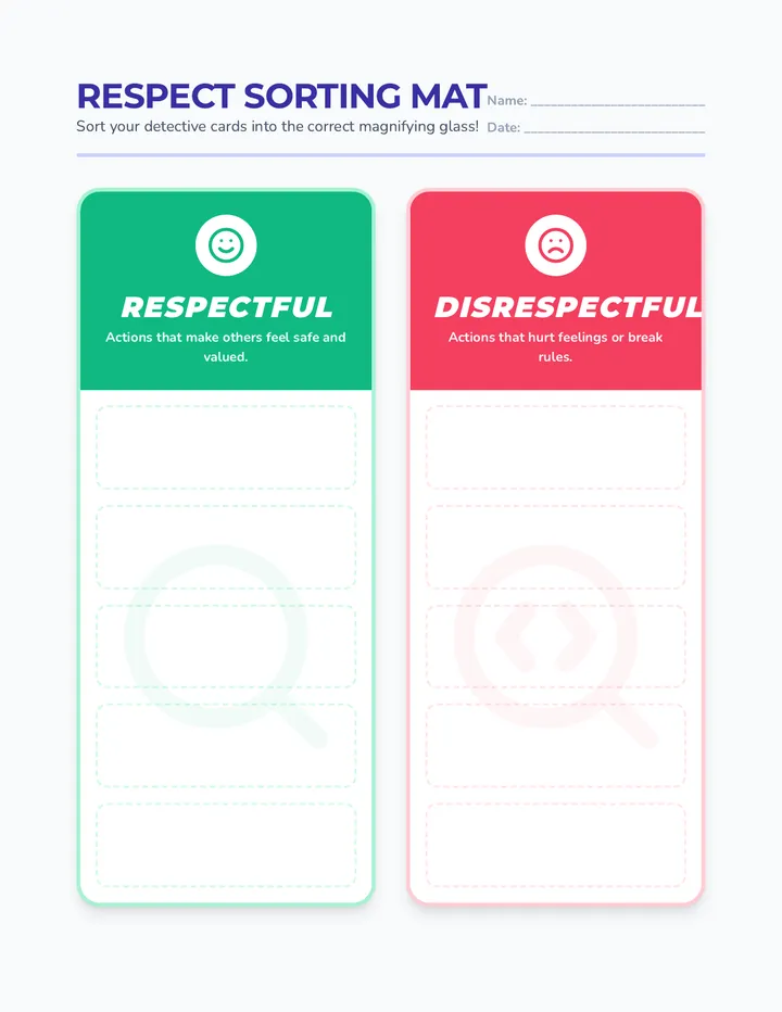 Respect Sorting Mat