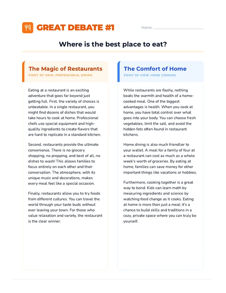 Debate Duel Articles Part 1