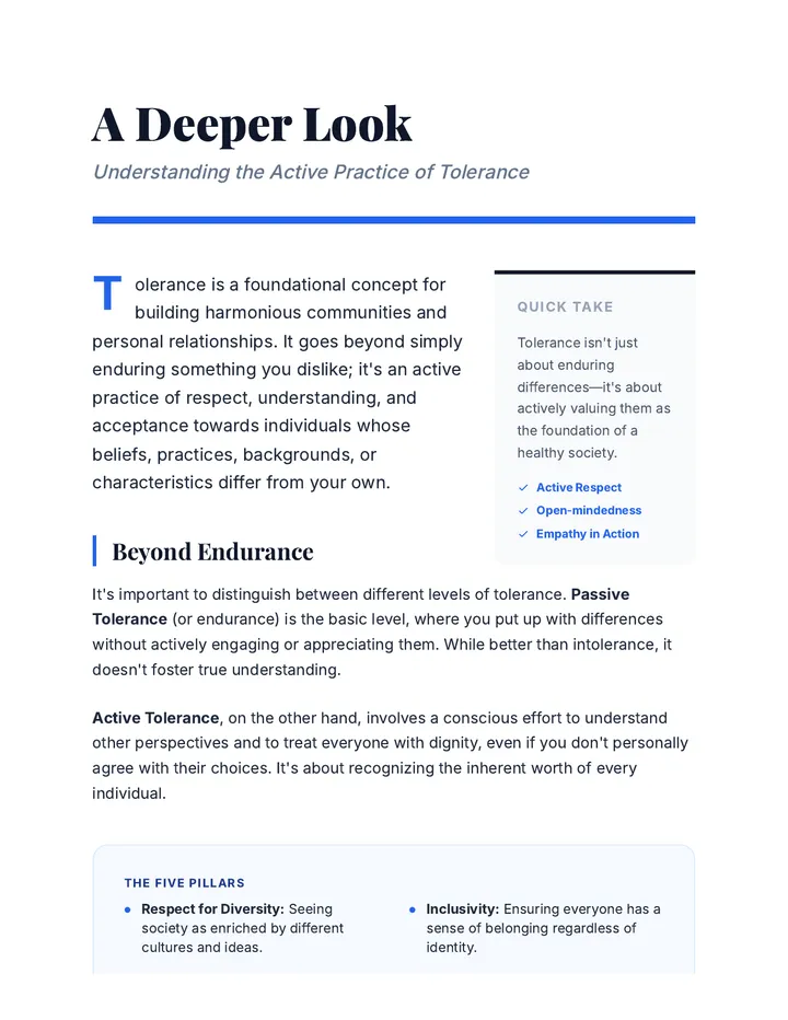 Deep Dive Reading