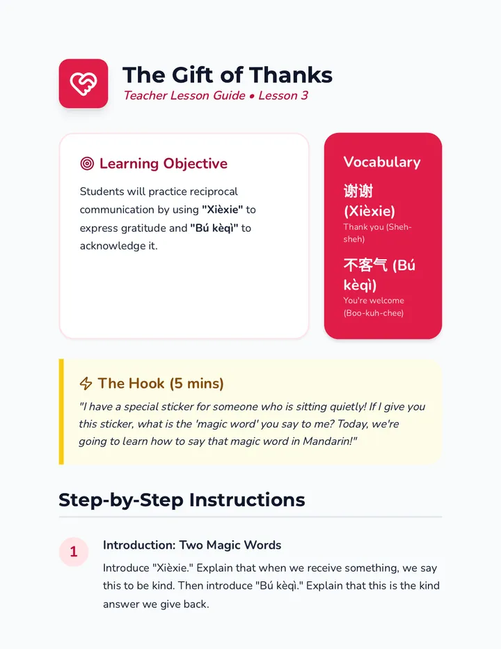 Gratitude Teacher Guide