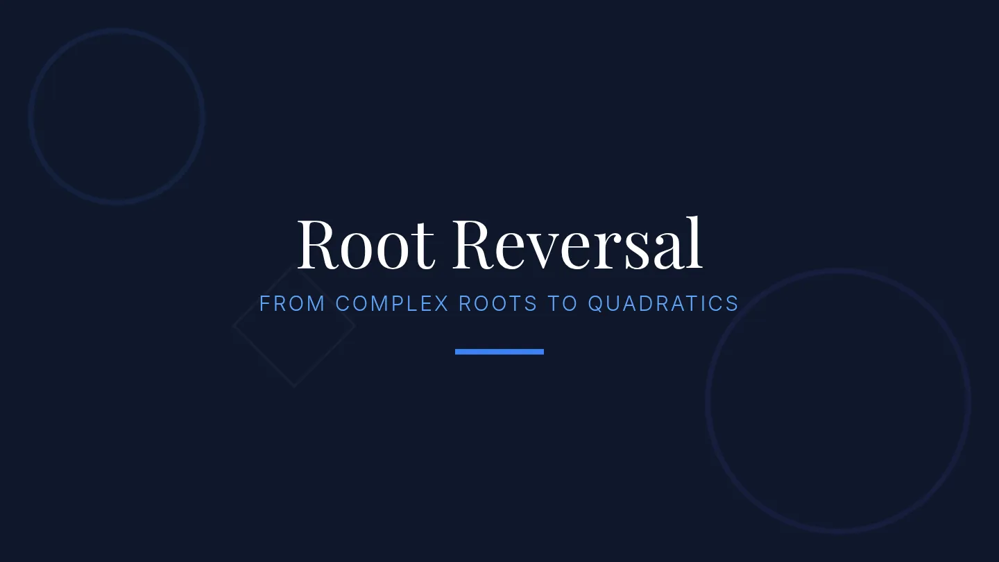 Root Reversal Presentation Slides