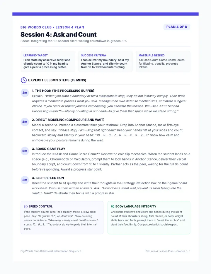 Ask and Count Lesson Plan