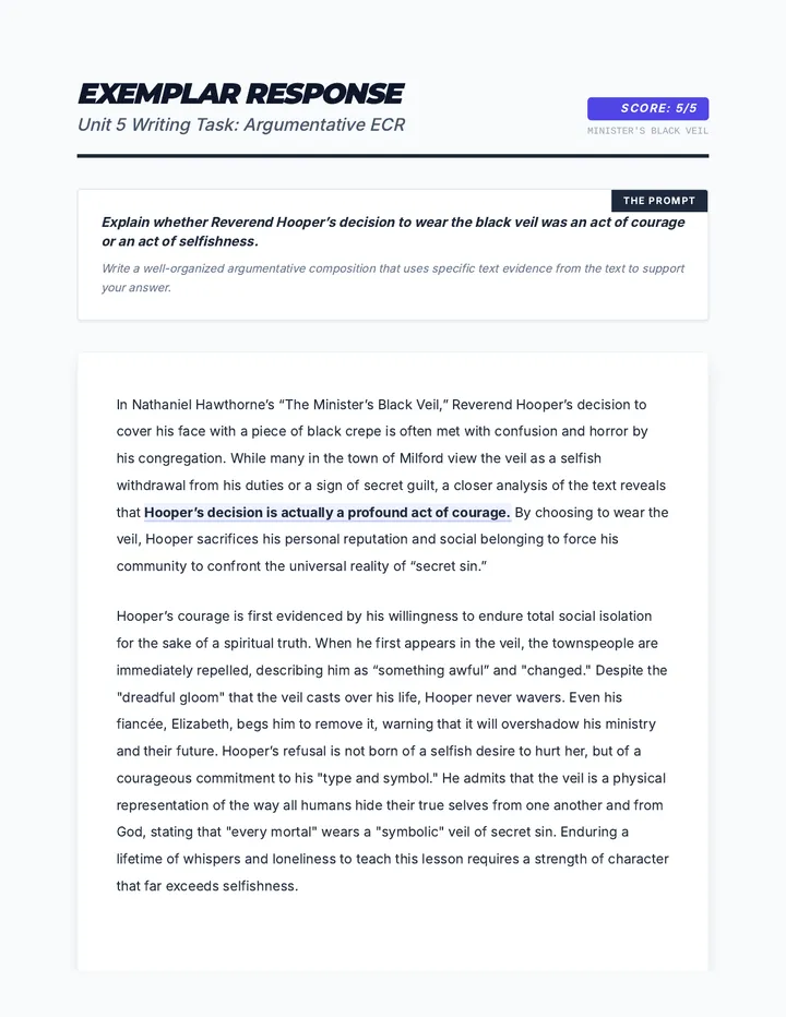 Veil of Conviction Exemplar ECR Material clean