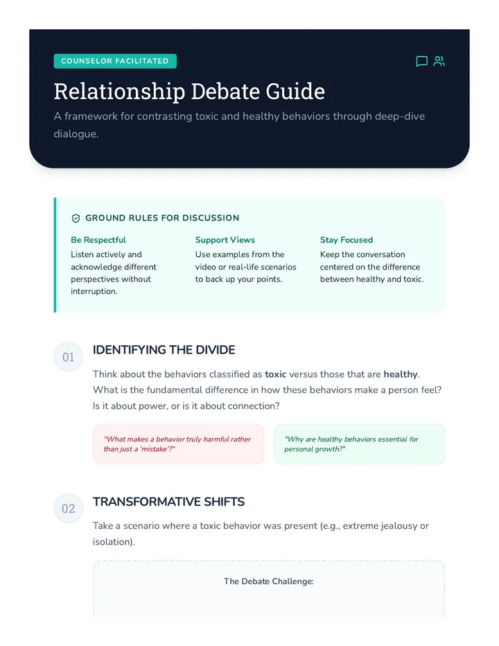 Relationship Debate Guide