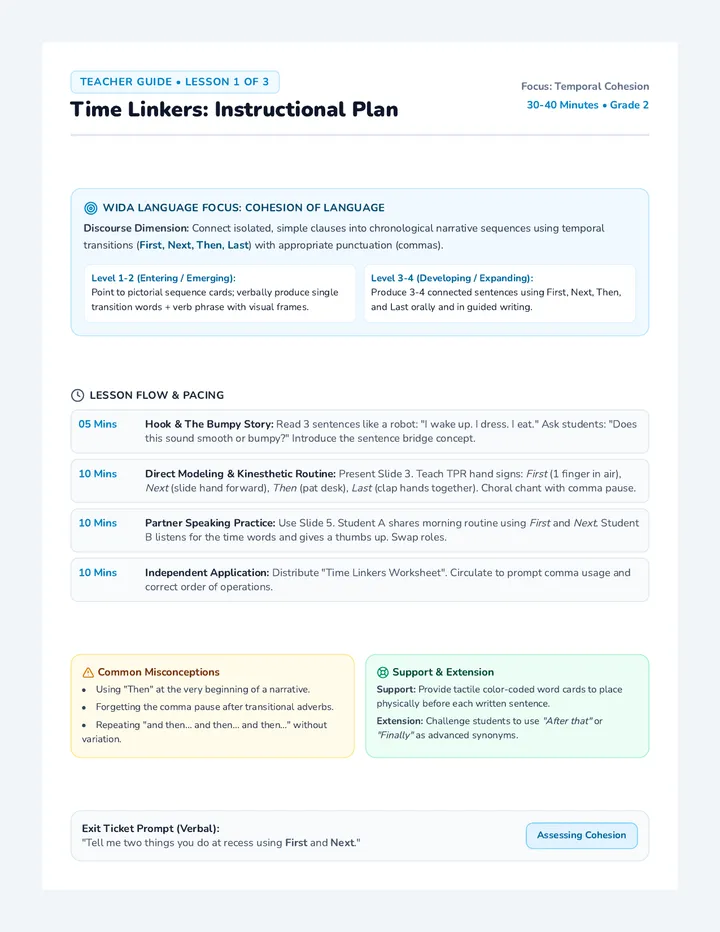 Time Linkers Teacher Guide
