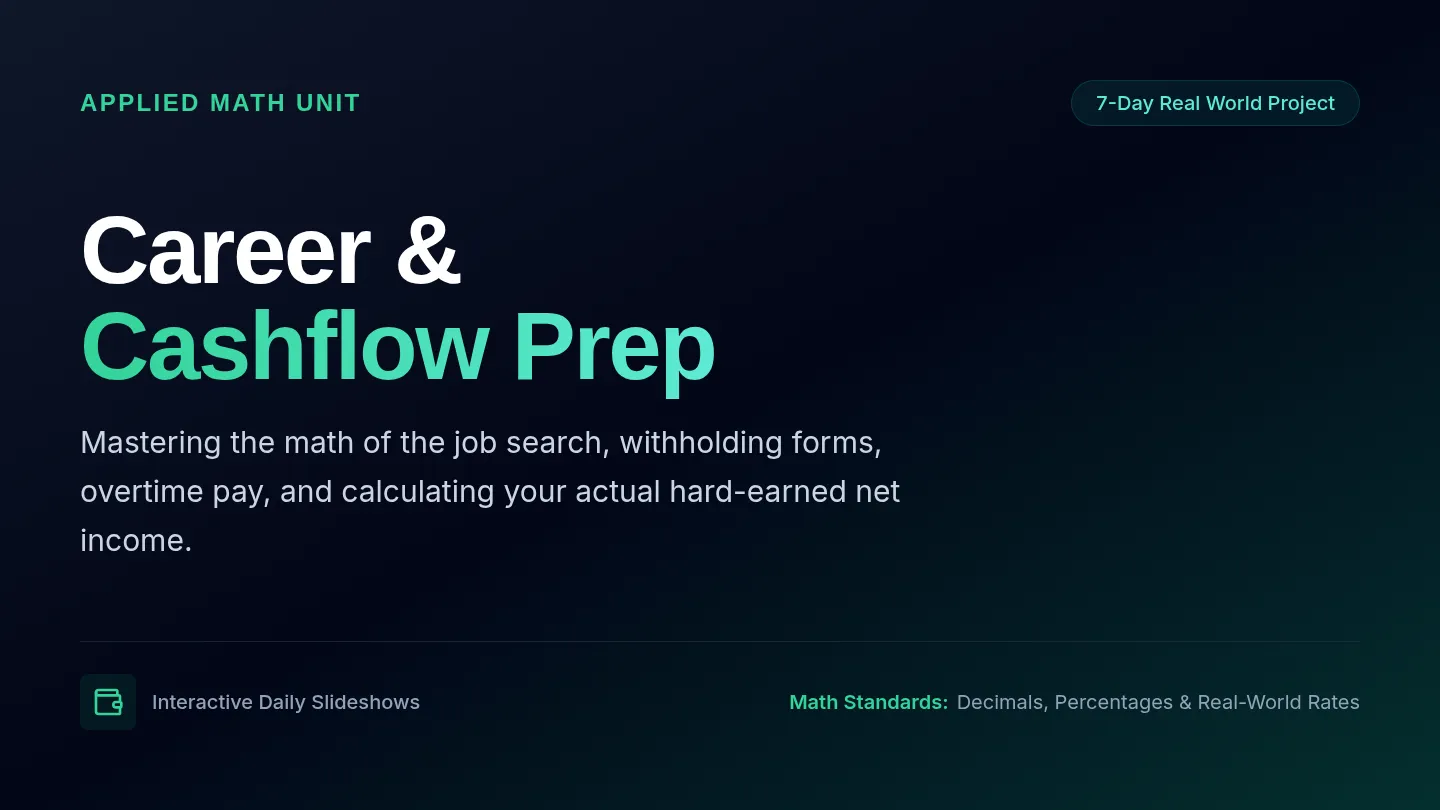 Career and Cashflow Slides