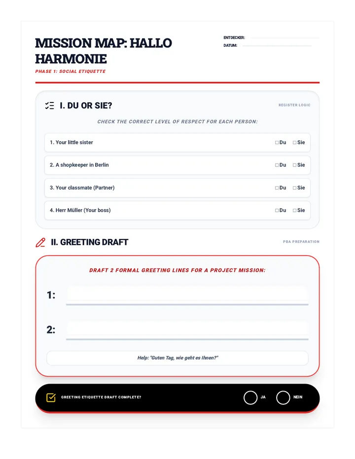 Hallo Harmonie Activity Sheet v2
