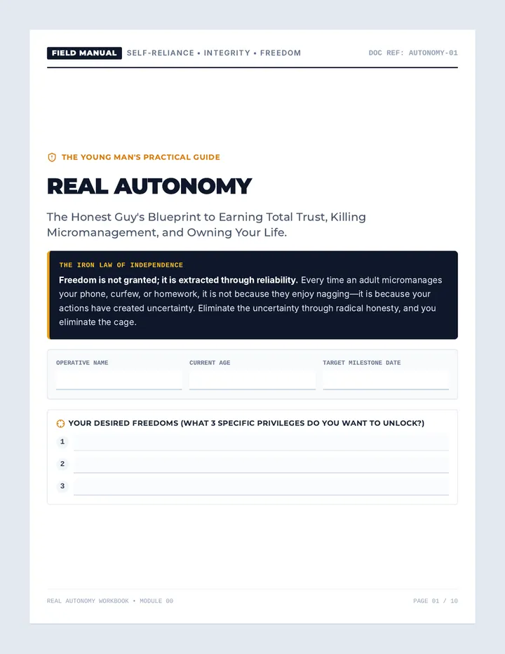 Real Autonomy Workbook
