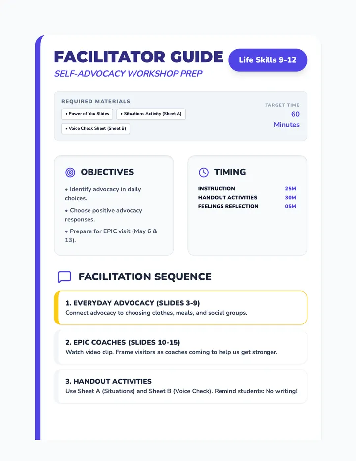 EPIC Prep Teacher Guide