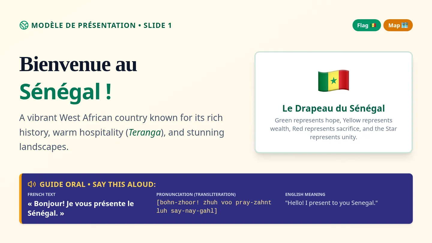 Interactive Senegal Model Slides