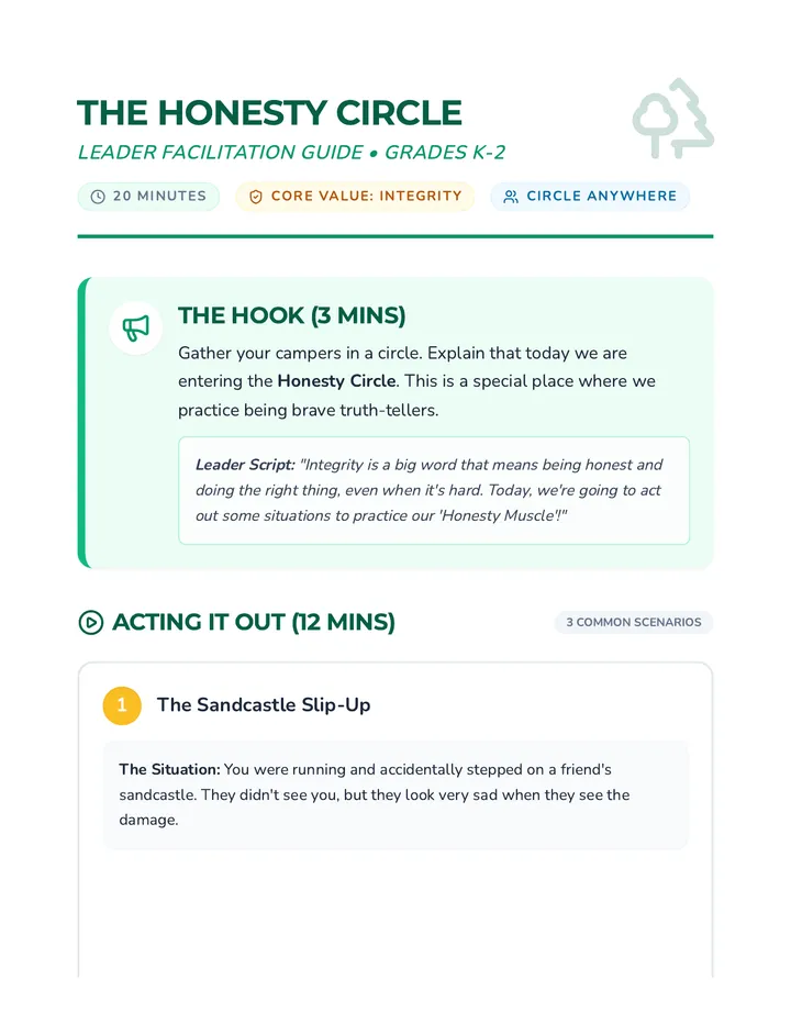Honesty Circle Facilitator Guide