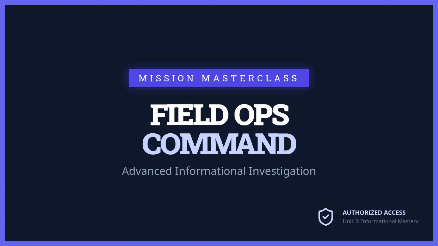 Field Ops Presentation