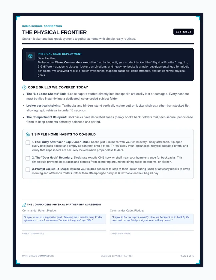 Physical Parent Letter