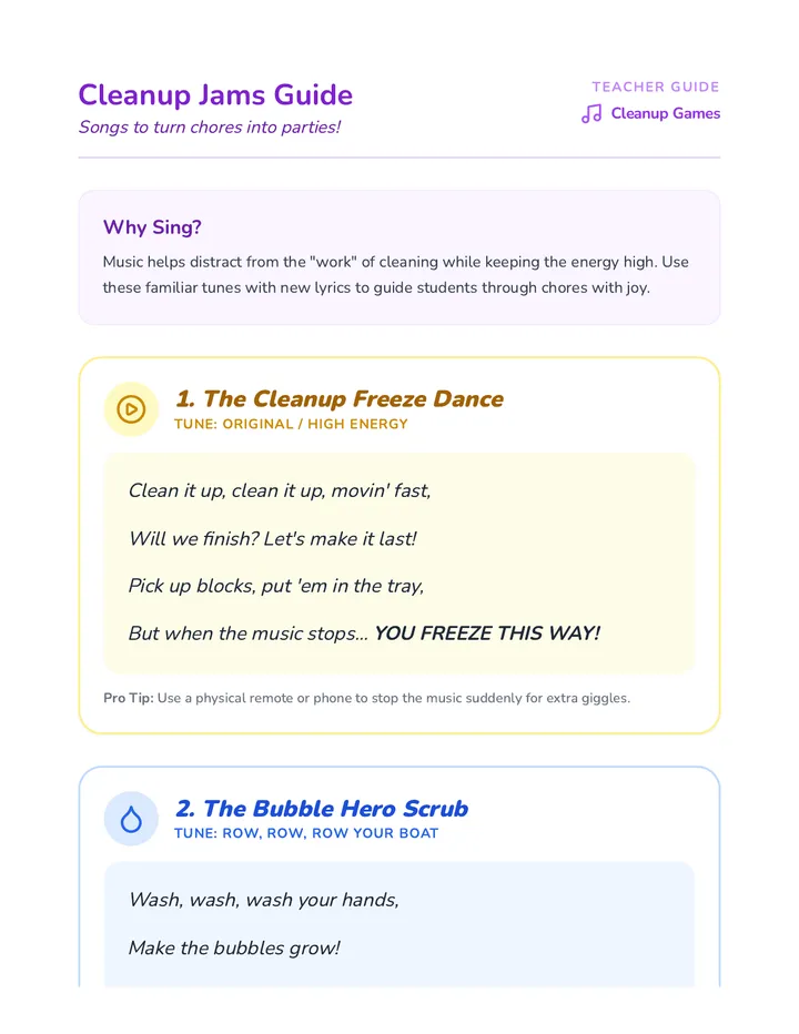 Cleanup Jams Guide