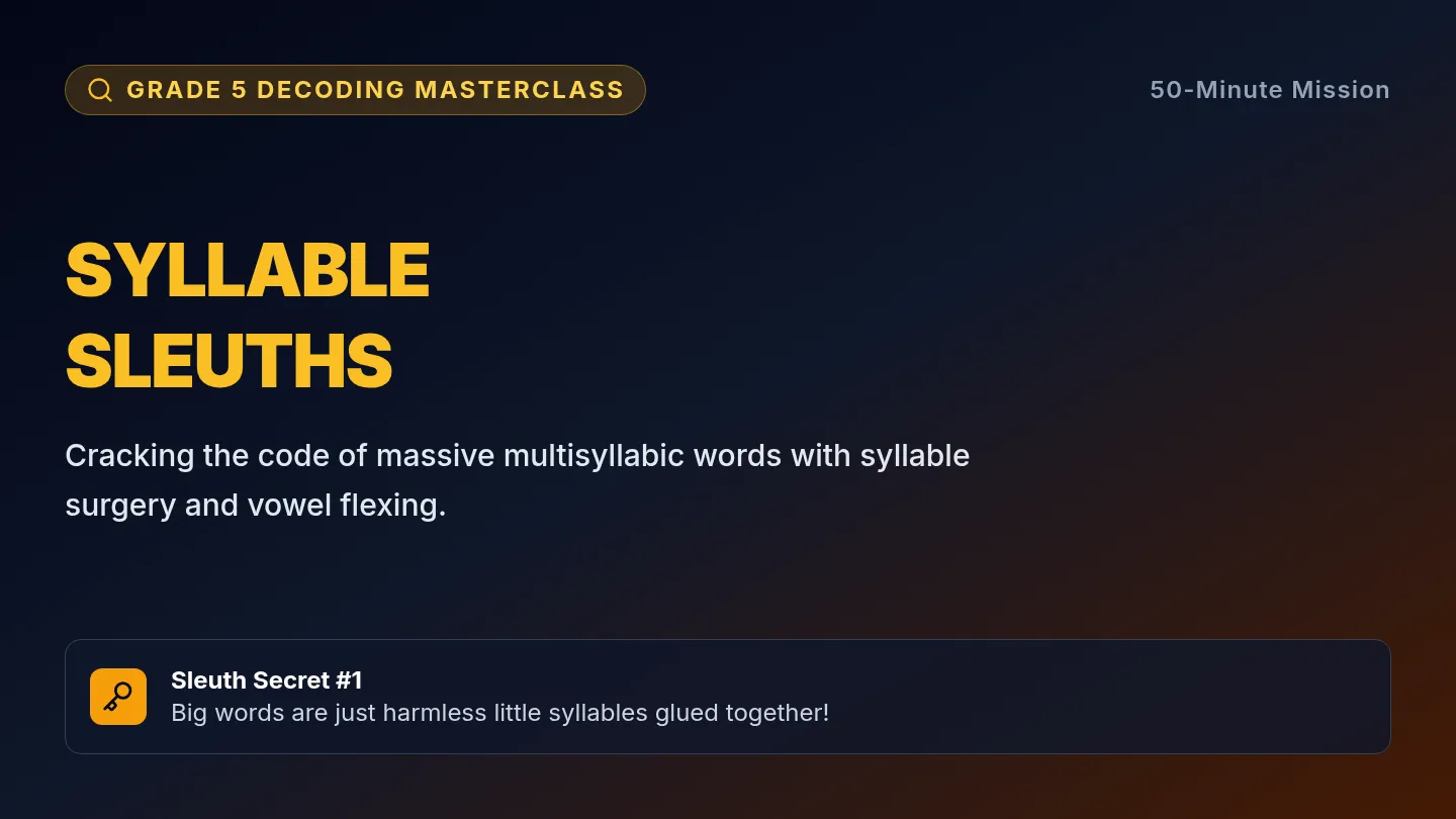 Syllable Sleuths Slides