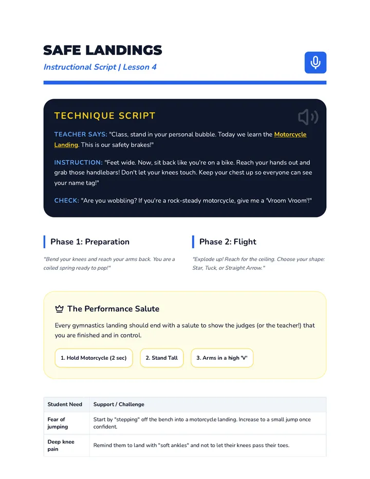 Safe Landing Script