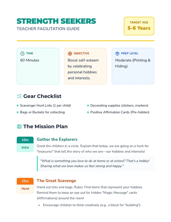 Strengths Scavenger Hunt • Lesson • Lenny.com