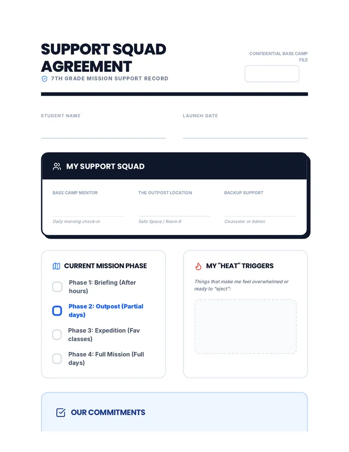 Safety Plan Contract
