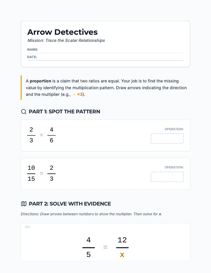 Arrow Detectives Worksheet