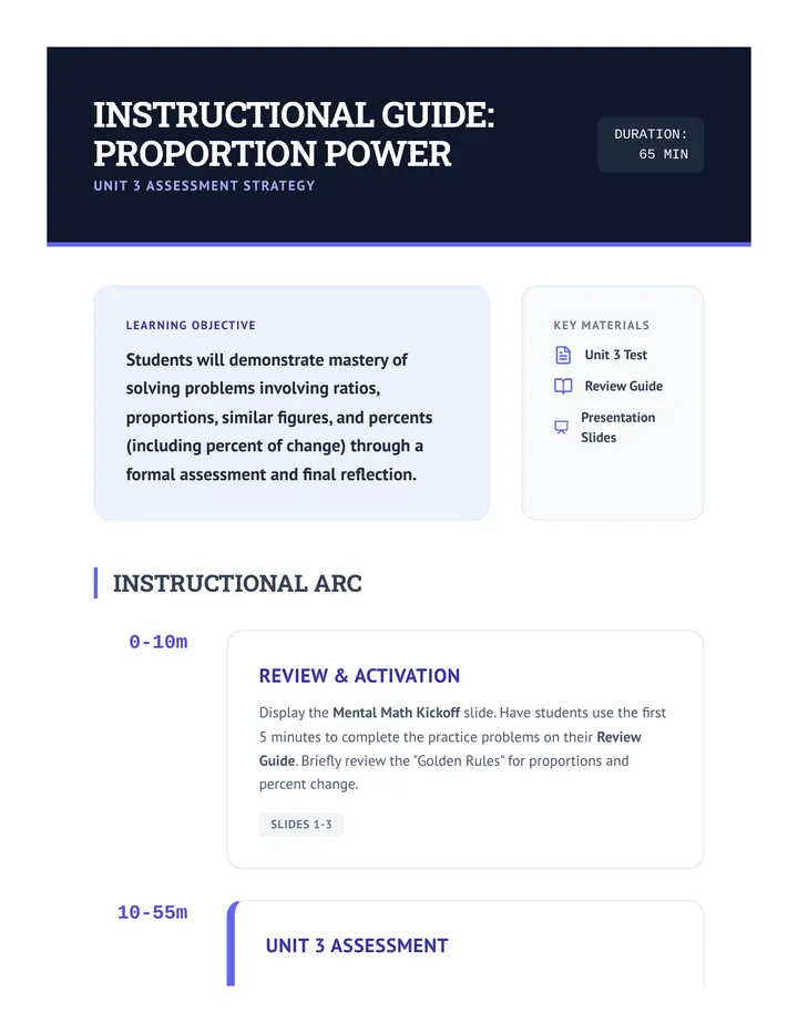Proportion Power Instructional Guide