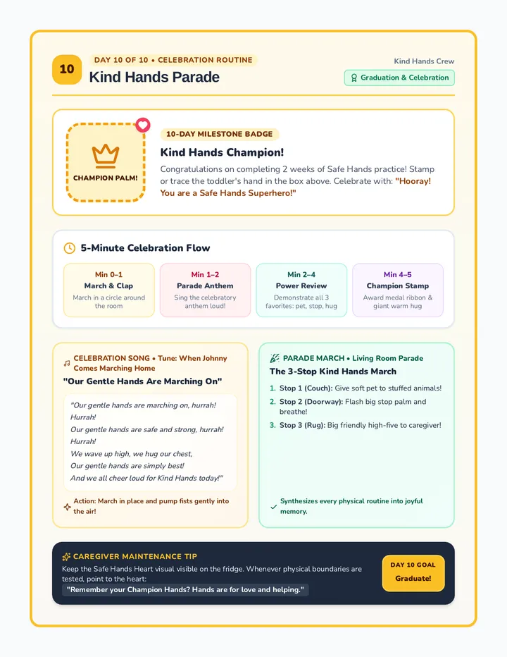 Kind Hands Parade Guide