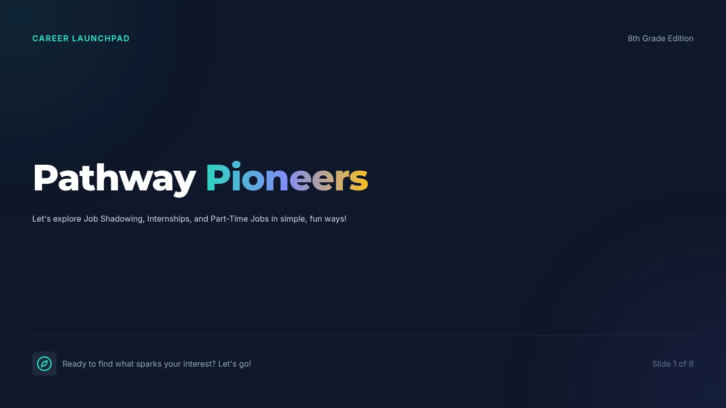 Pathway Pioneers Slides