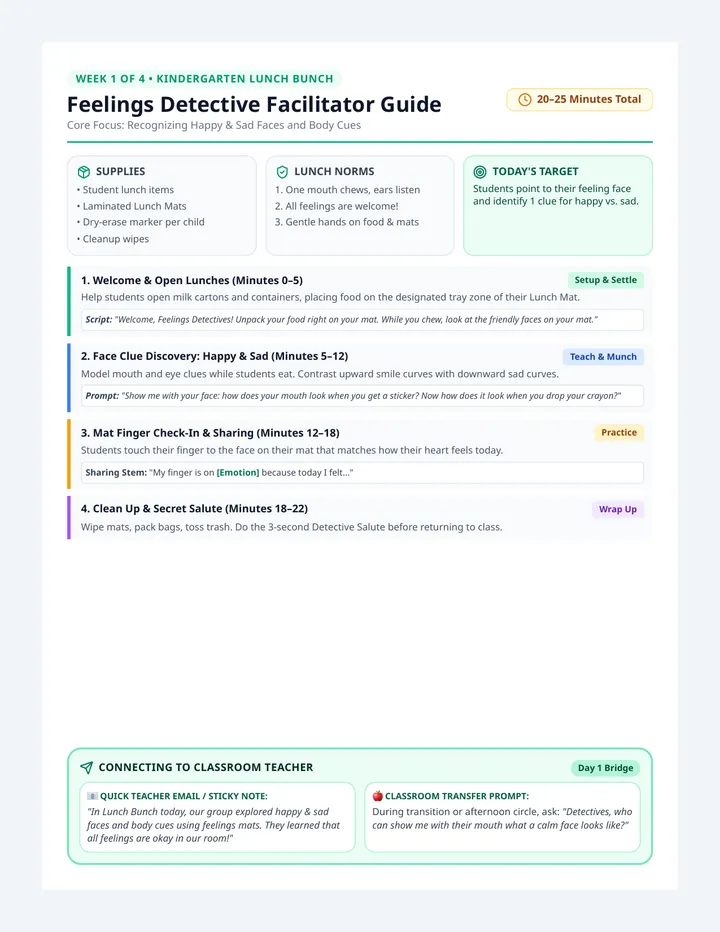 Feelings Detective Facilitator Guide