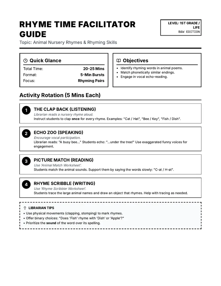 Rhyme Facilitator Guide