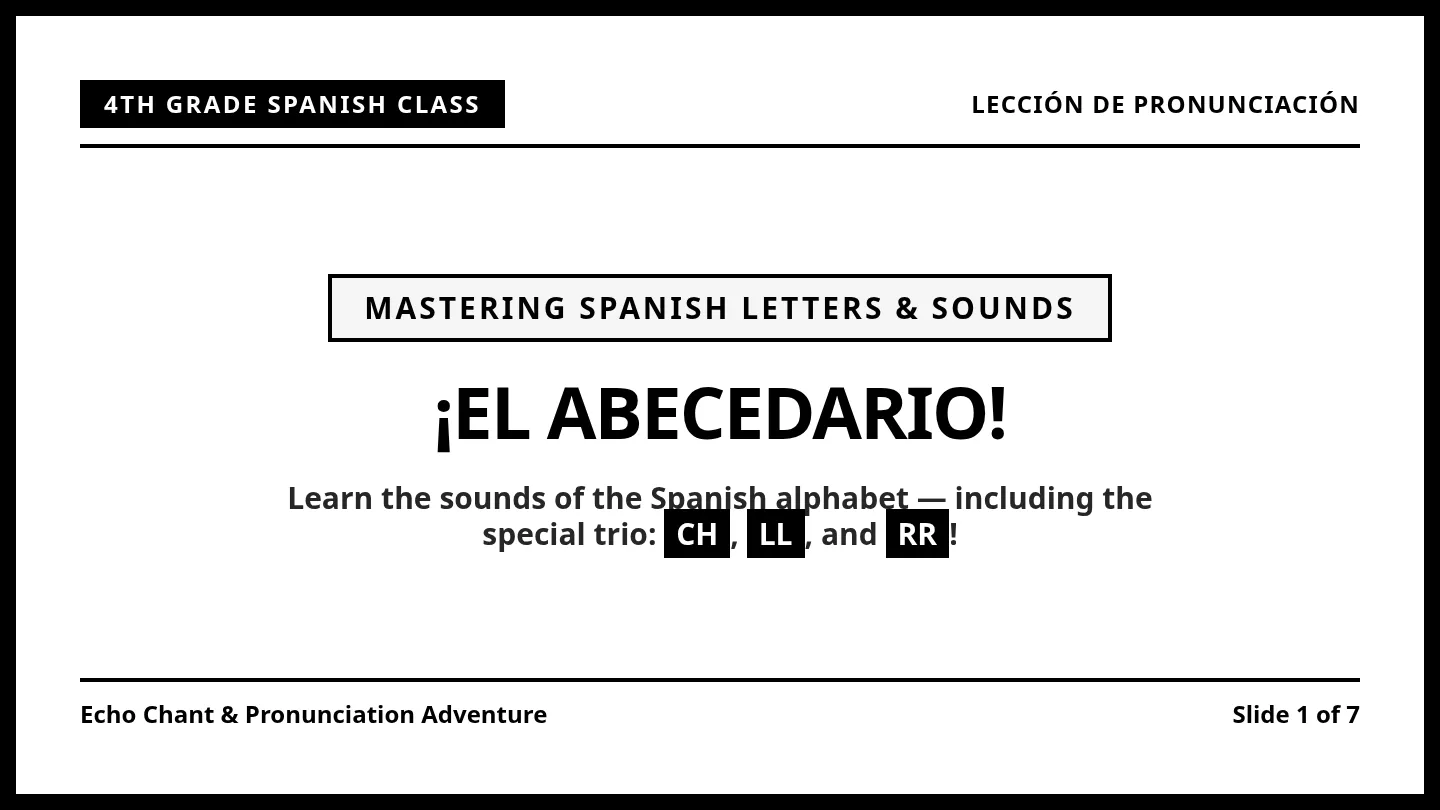Abecedario Echo Slides