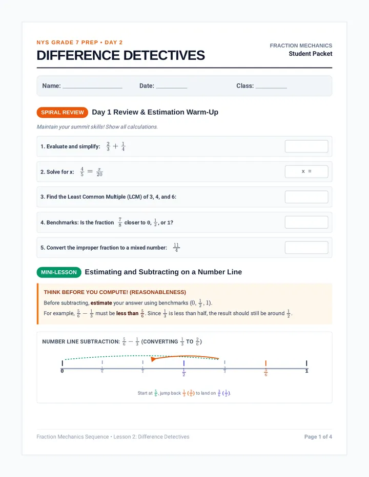 Difference Detectives Student Packet