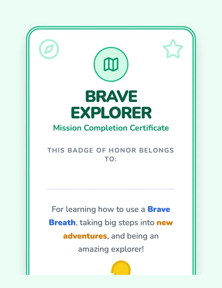 Brave Explorer Certificate