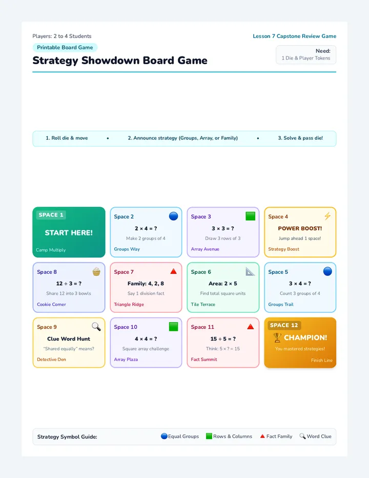 Strategy Showdown Board Game