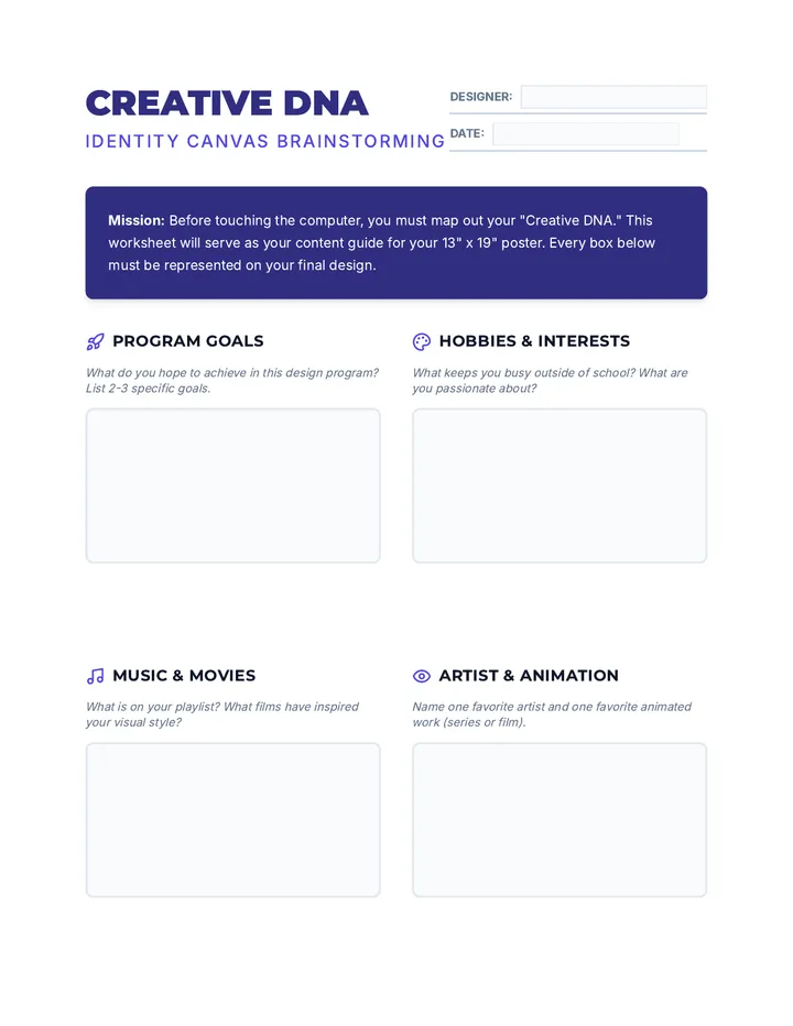 Creative DNA Worksheet