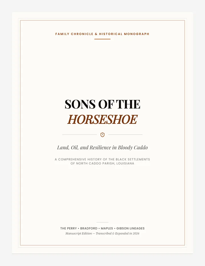 Sons of the Horseshoe Book Manuscript