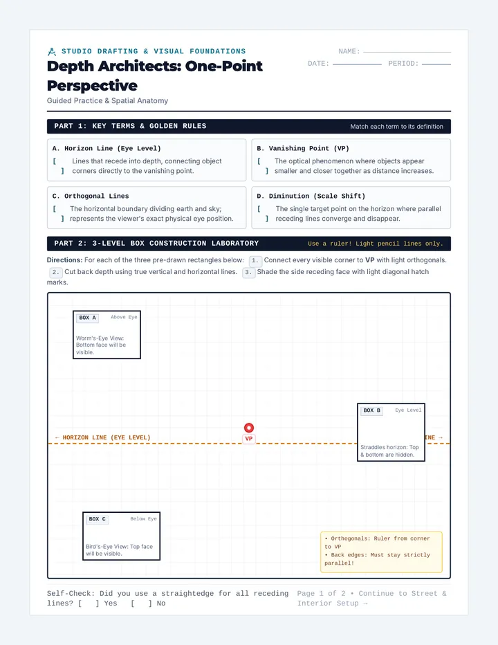 Perspective Practice Worksheet