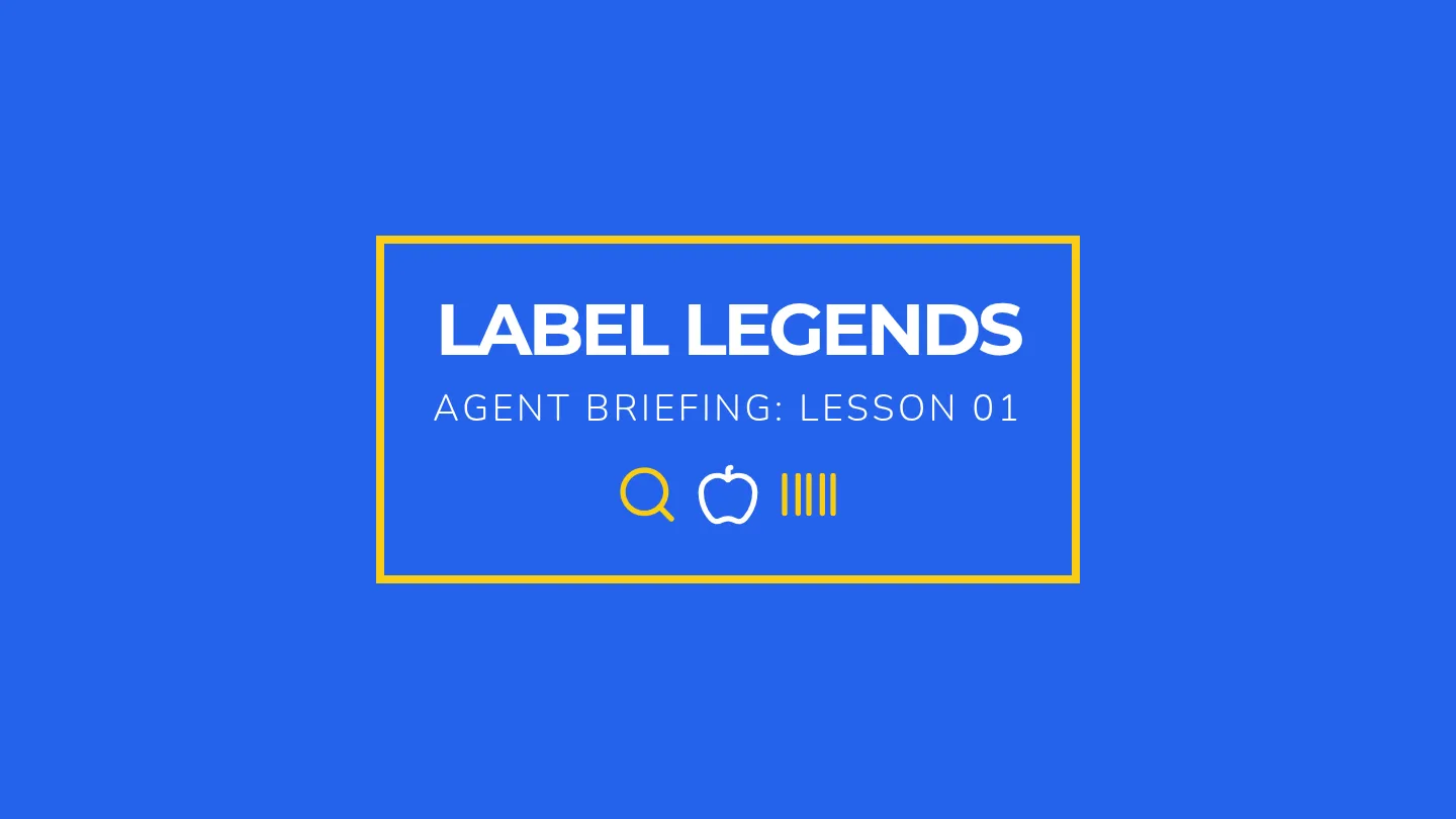 Label Legend Briefing Slides