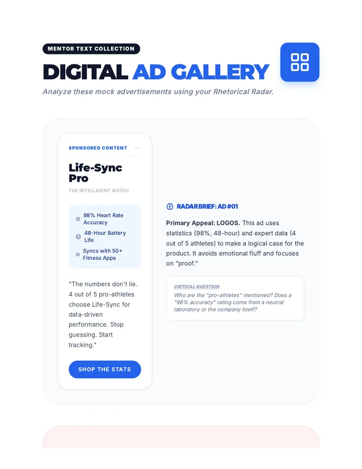 Digital Ad Gallery Mentor Texts