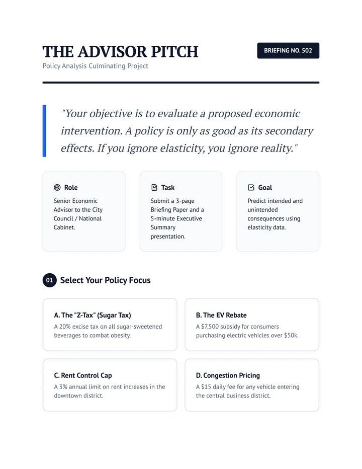Advisor Pitch Brief
