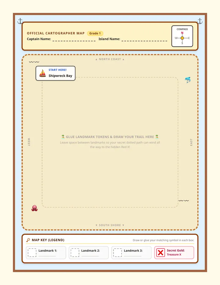 Treasure Island Map Activity