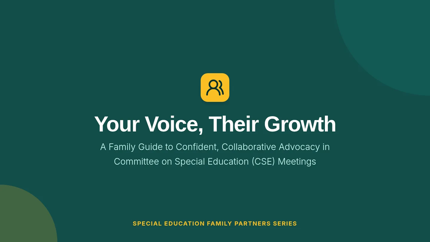 CSE Parent Advocacy Slides