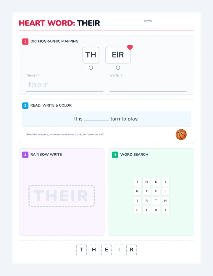 Direction and Quantity Practice Pages Set 2
