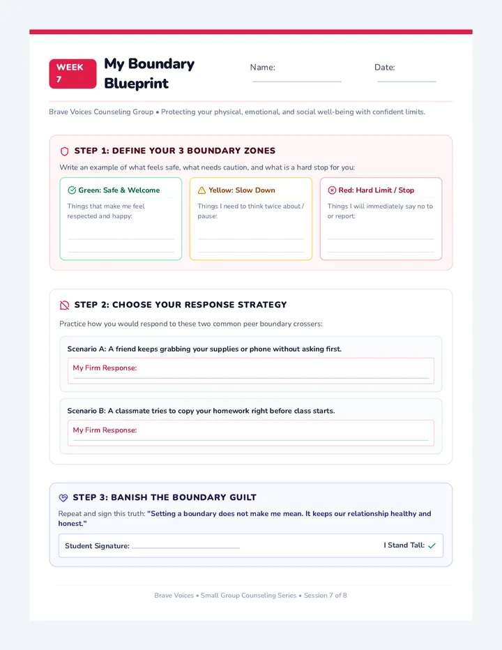 Boundary Builders Worksheet