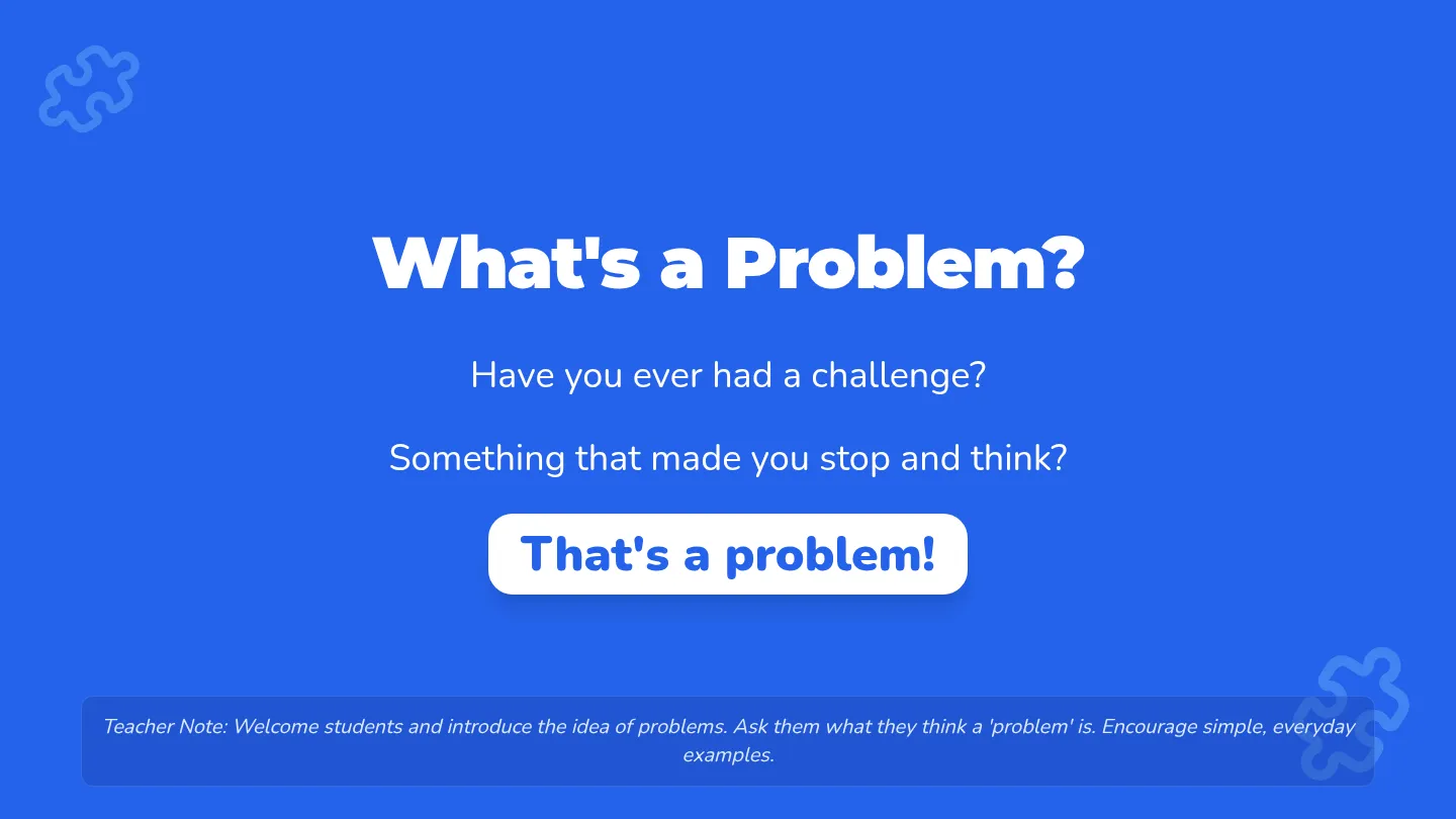 Problem Solving Slides