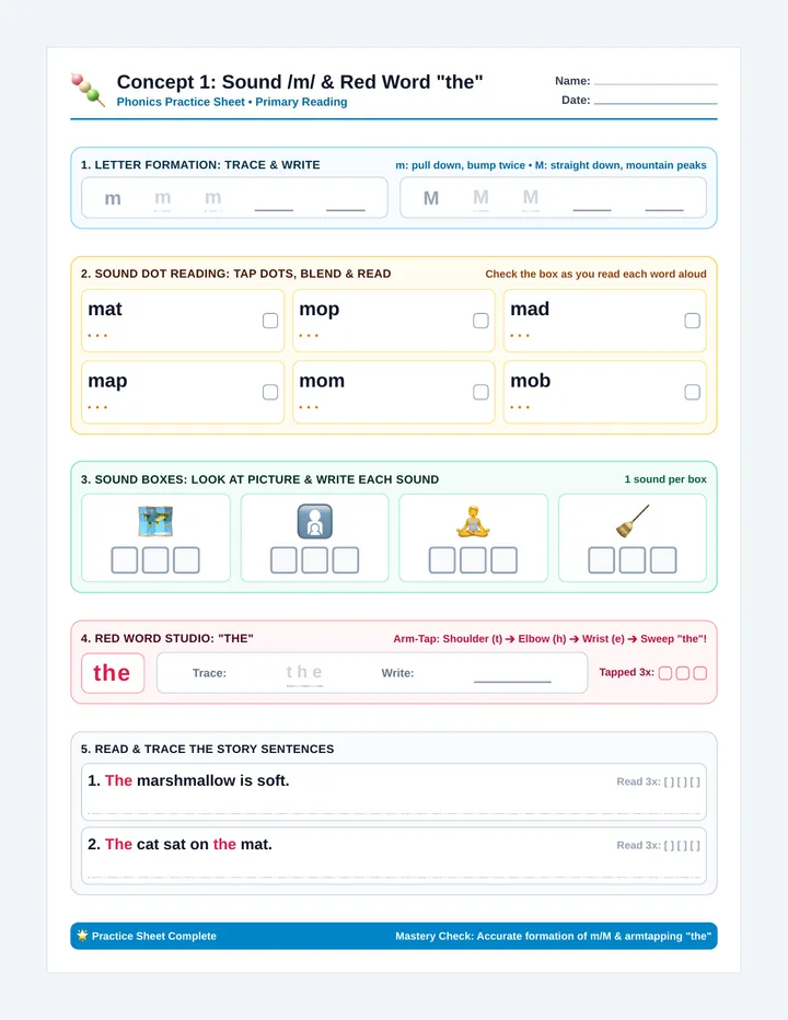 Marshmallow Practice Worksheet
