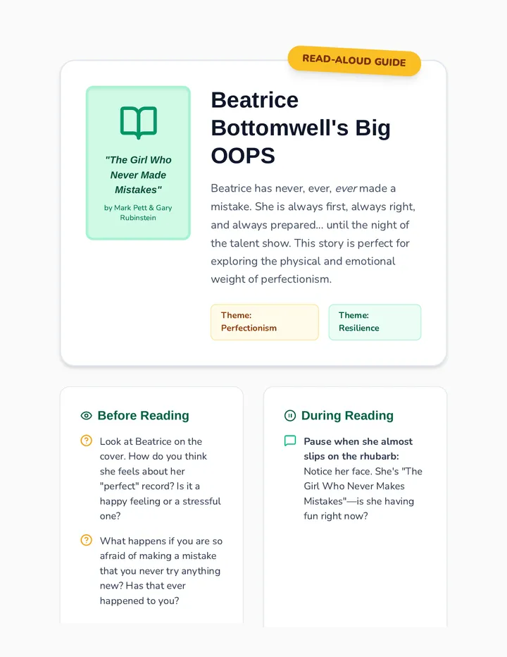 Mistake Read Aloud Guide